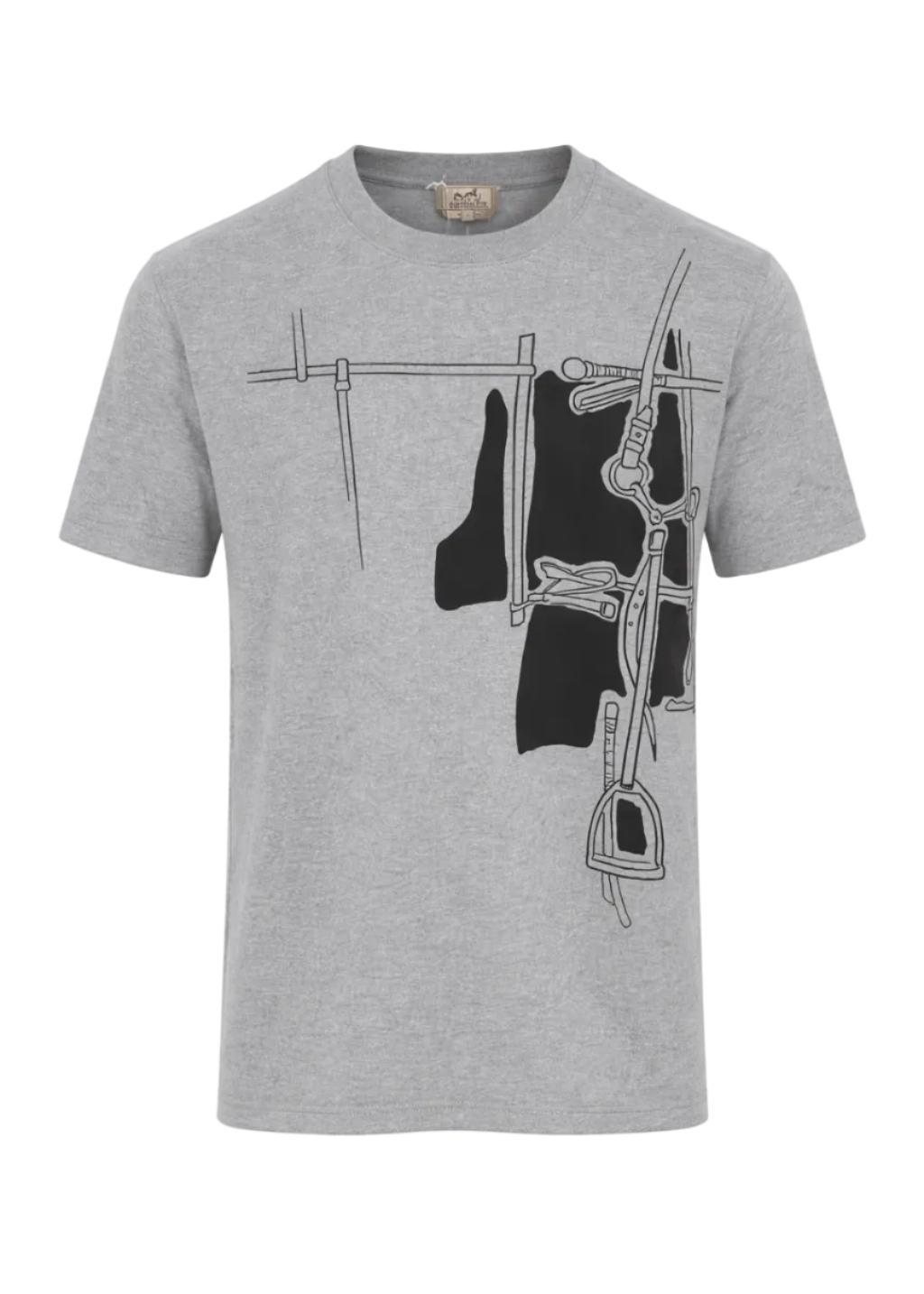 Hermes Harnais en Gouache 3D T-shirt "Grey"