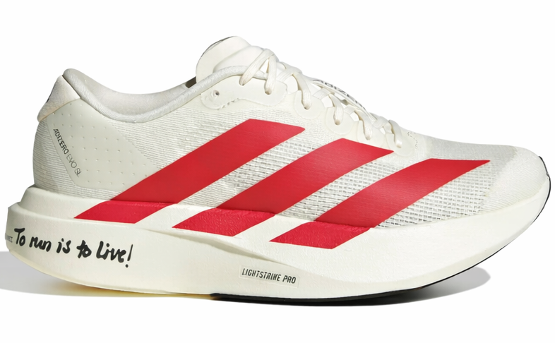 Adidas Adizero Evo SL "Off White / Better Scarlet / Core Black"