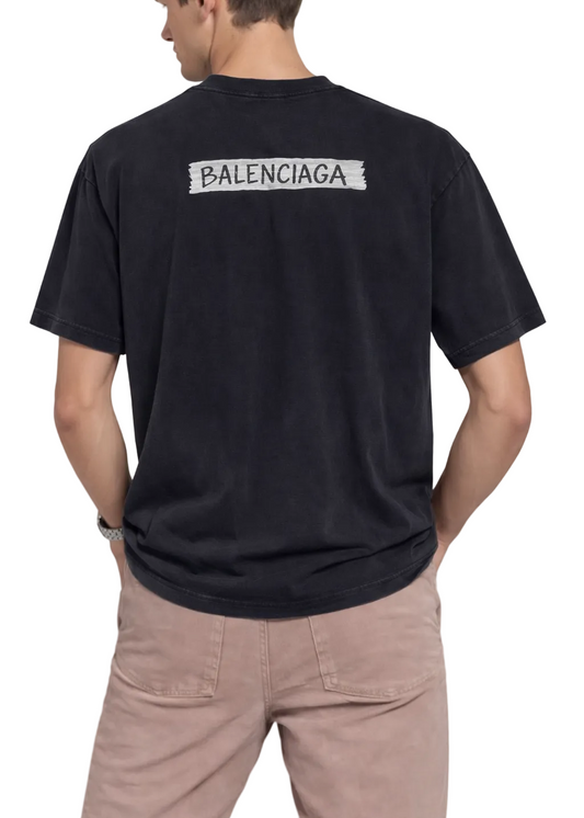 Balenciaga Masking Tape T-shirt "Black"