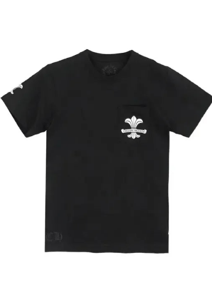 Chrome Hearts Fleur Scroll Logo Tee "Black"