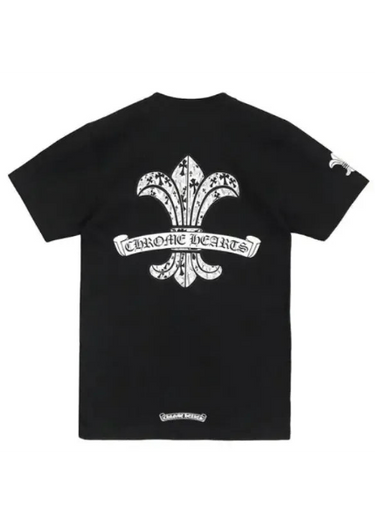 Chrome Hearts Fleur Scroll Logo Tee "Black"