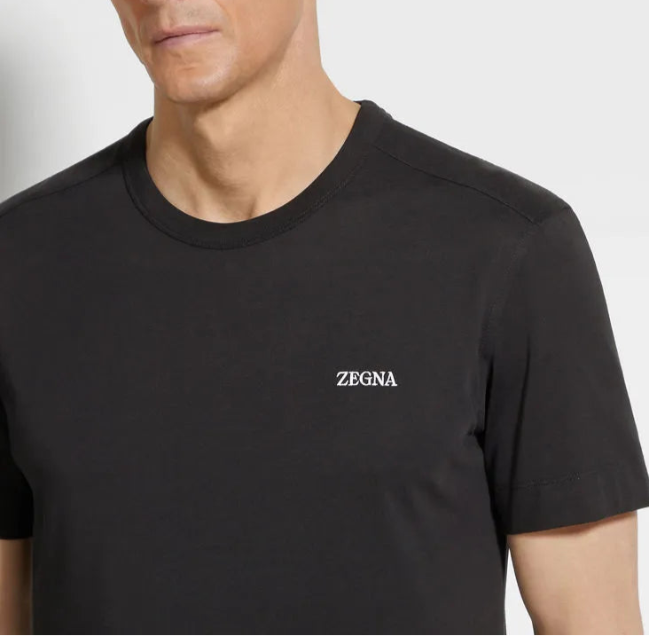 Zegna Black cotton T-shirt