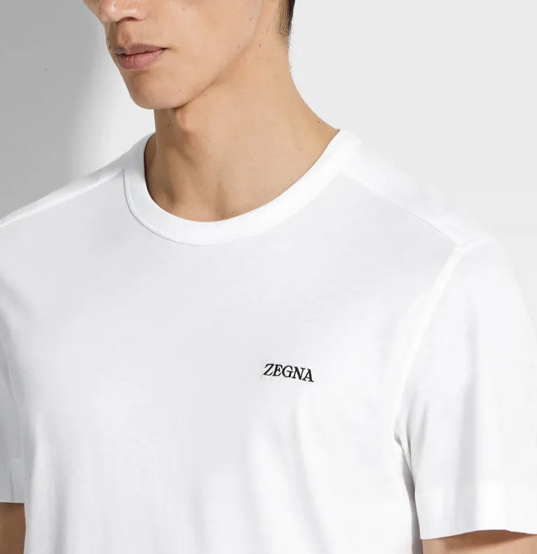 Zegna White cotton T-shirt