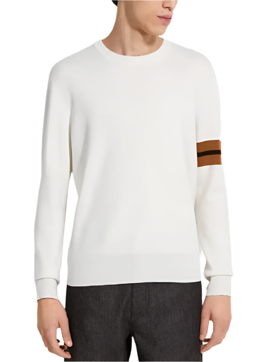 Zegna contrasting stripe sweater