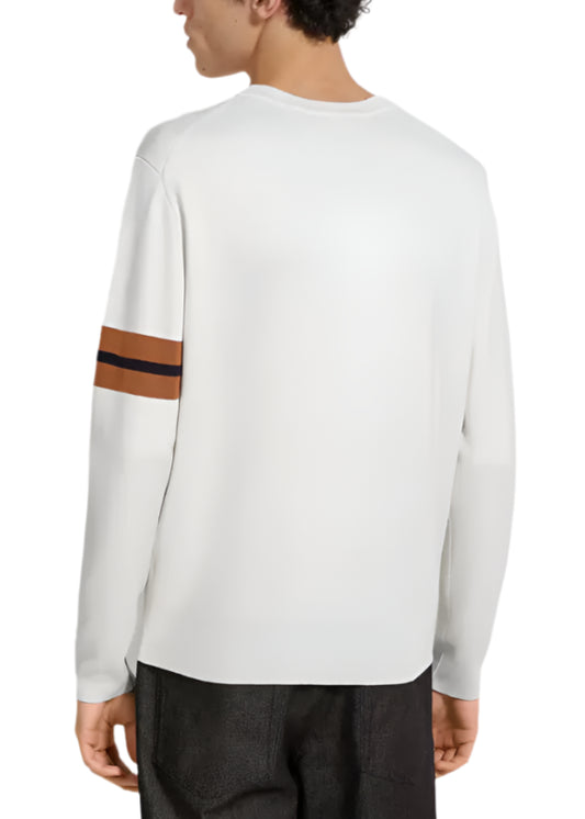 Zegna contrasting stripe sweater