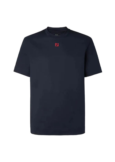Fendi Cotton T-shirt "Dark Blue"