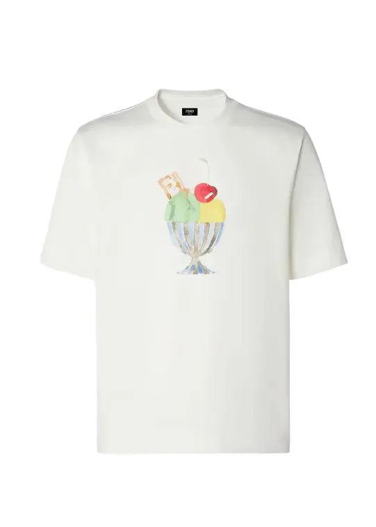 Fendi Cotton T-shirt "White"