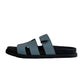 Hermes Chypre Sandals "Bleu Canard"