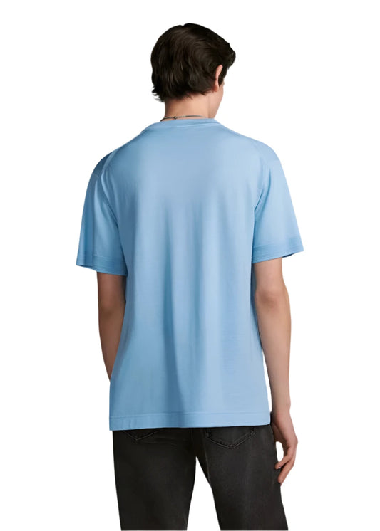 Christian Dior Couture T-Shirt Blue Virgin Wool Jersey