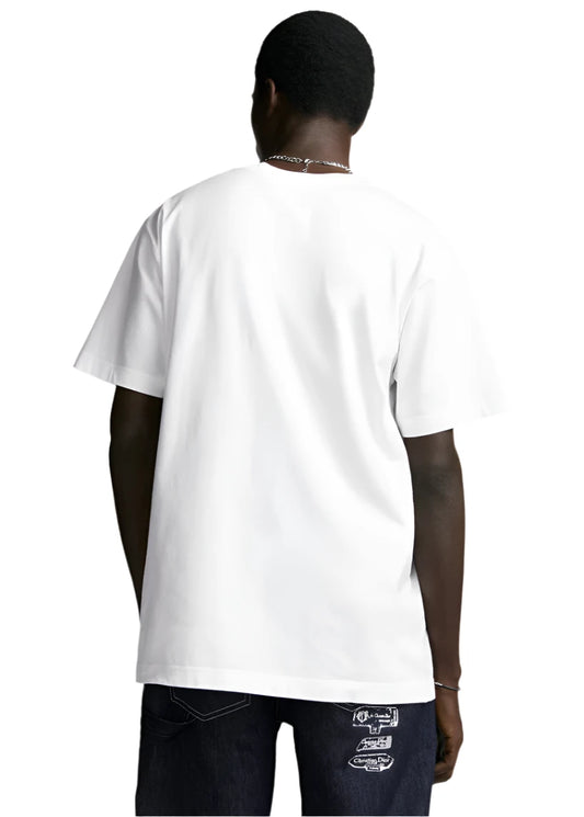 Dior Archives Labels T-Shirt, Relaxed Fit White