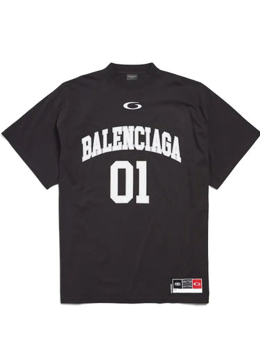 Balenciaga Men's Basketball Series - Oversized T-shirt in Black