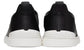 ZEGNA Black Leather Triple Stitch Sneakers