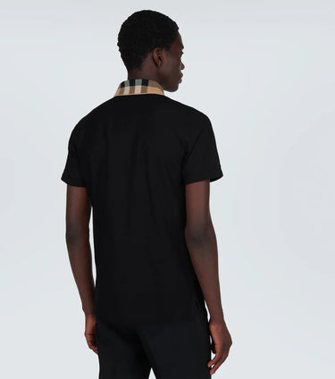 Burberry Check cotton piqué polo shirt
