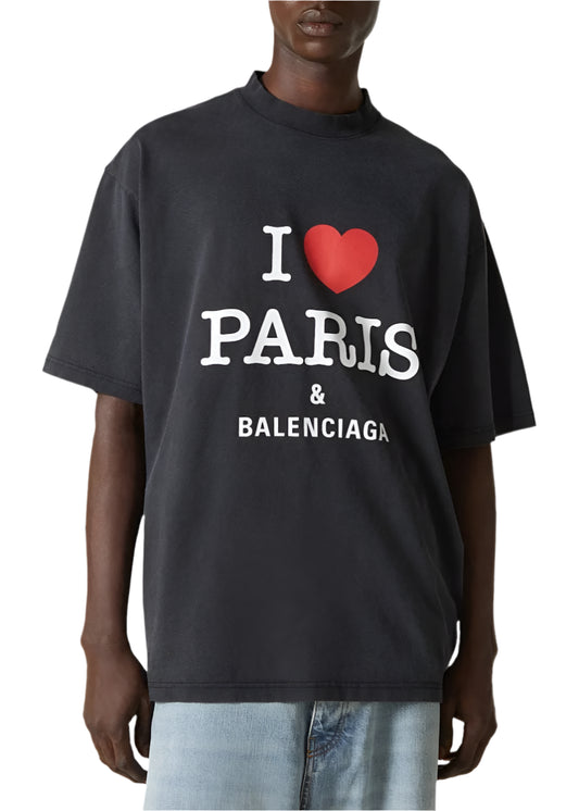 Balenciaga I Love Paris cotton T-shirt