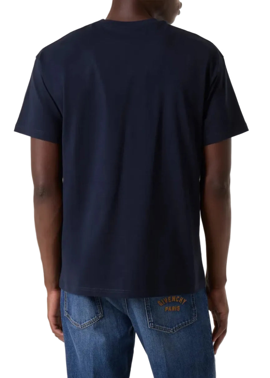 Givenchy Paris Cotton Jersey T-shirt "Navy Blue"