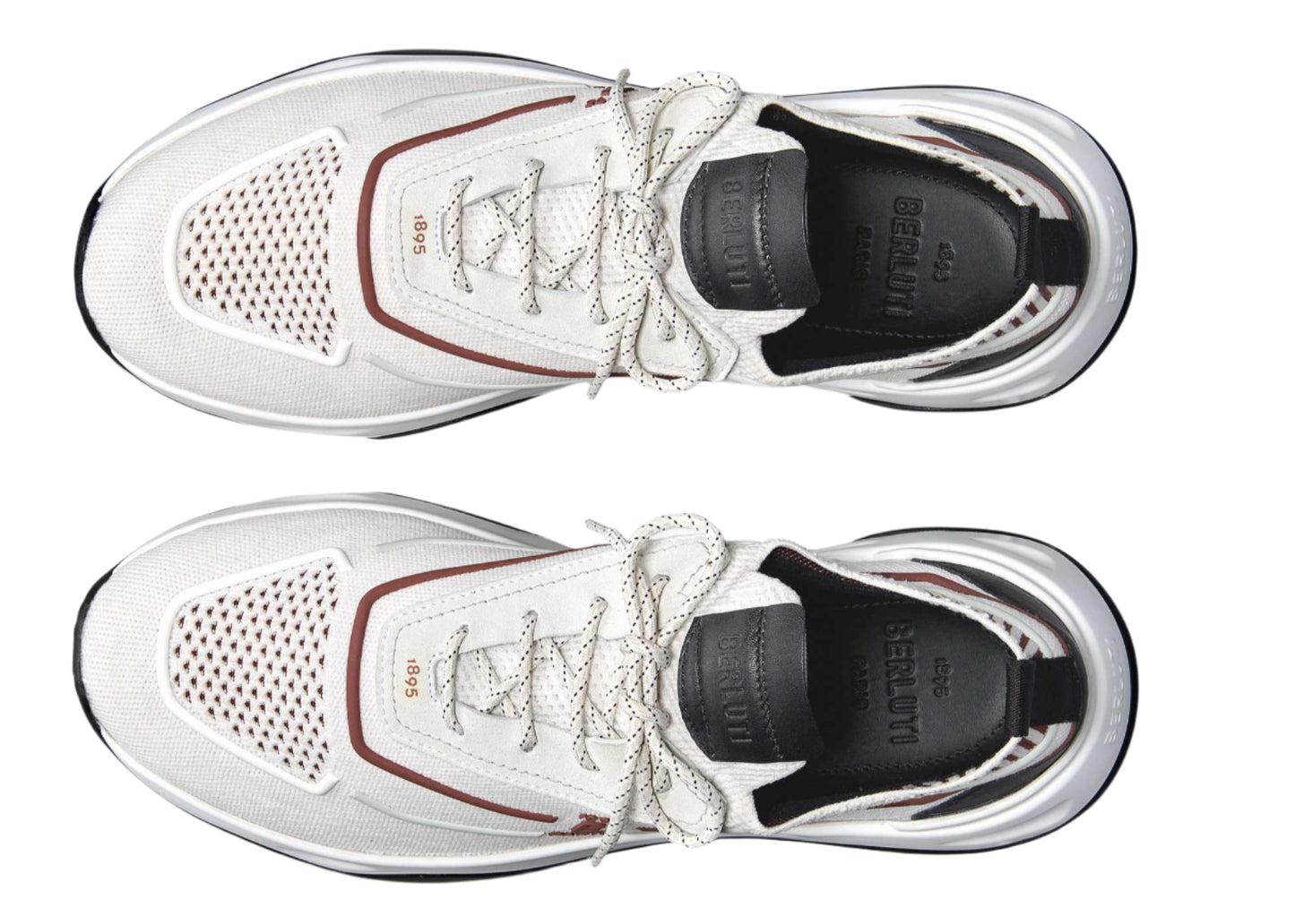 Berluti Shadow Knit Sneakers 'Light Grey / Rust'
