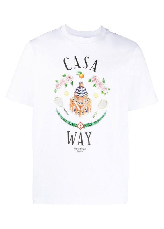 Casablanca Casa Way graphic-print T-shirt White