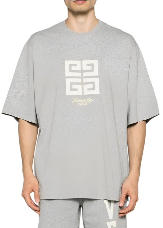 Givenchy 4G cotton t-shirt - light gray melange