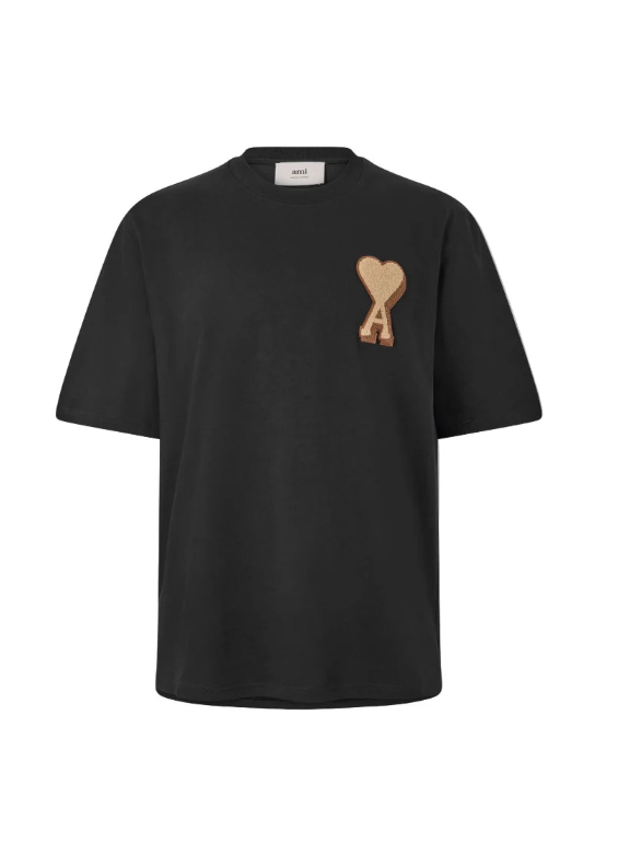 AMI Paris Ami de Coeur T-shirt "Black"