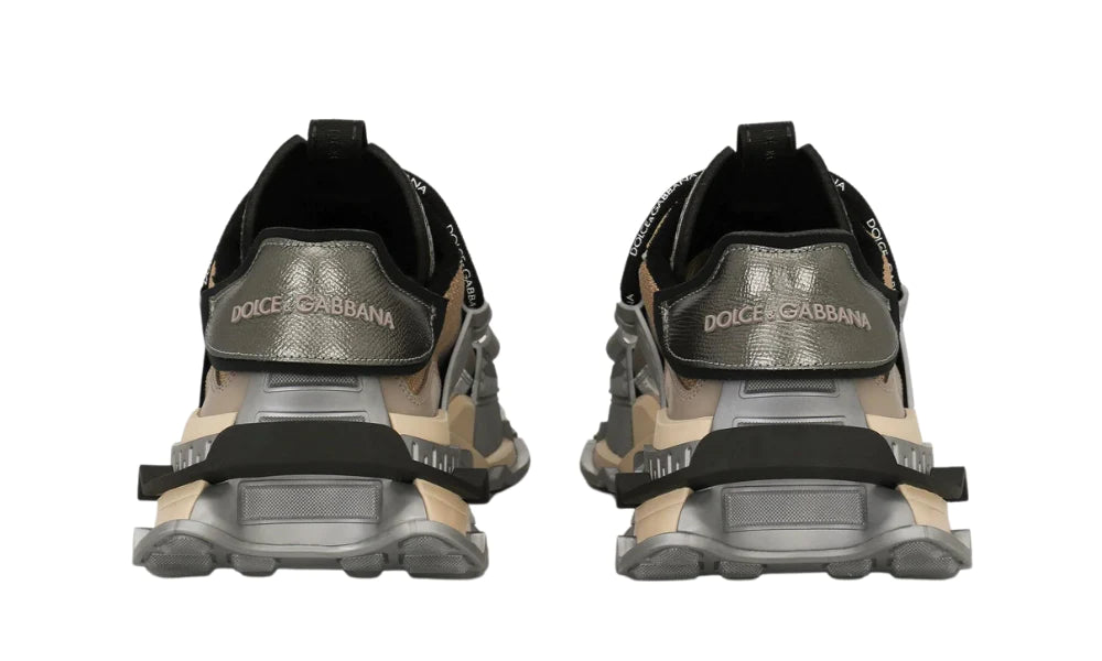 DOLCE & GABBANA Mixed-Materials Space Sneakers