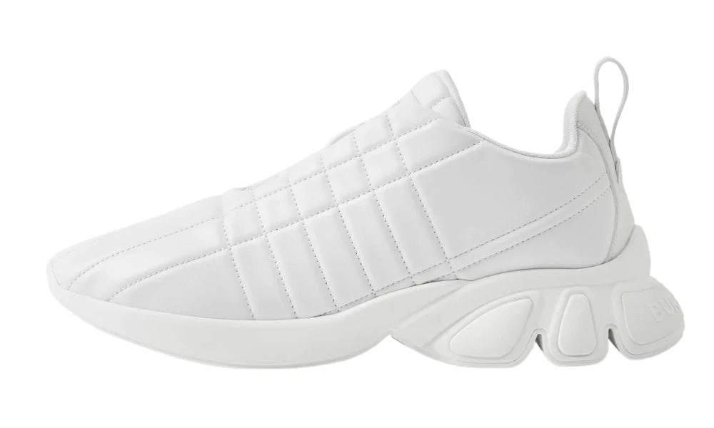 Burberry Quilted Leather Classic Sneakers 'White'