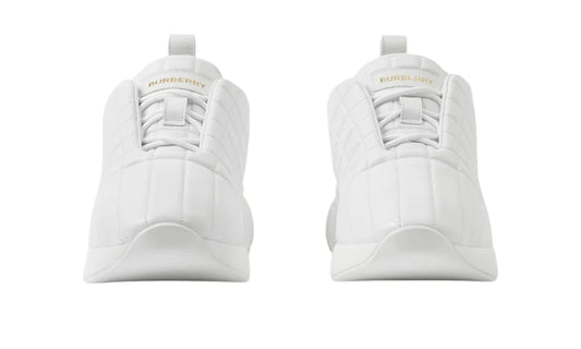 Burberry Quilted Leather Classic Sneakers 'White'