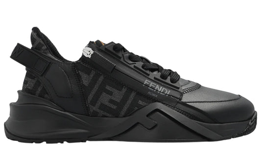 Fendi Flow Black leather low-tops