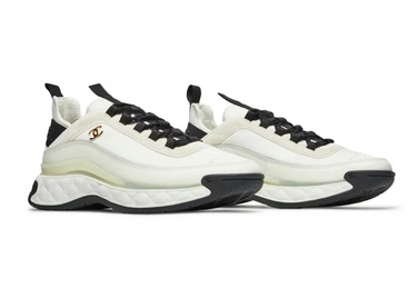 Chanel Velvet Calfskin & Mixed Fibers Sneaker 'Ivory'