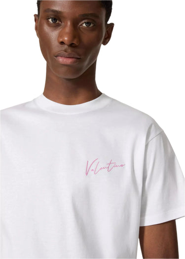 Valentino White T-Shirt With Vlogo Signature Print Men