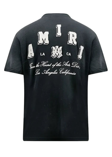 AMIRI Vintage Collegiate Logo-Print T-Shirt / Black