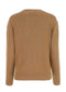 Prada Logo Cashmere-Wool Crewneck Sweater Camel Brown