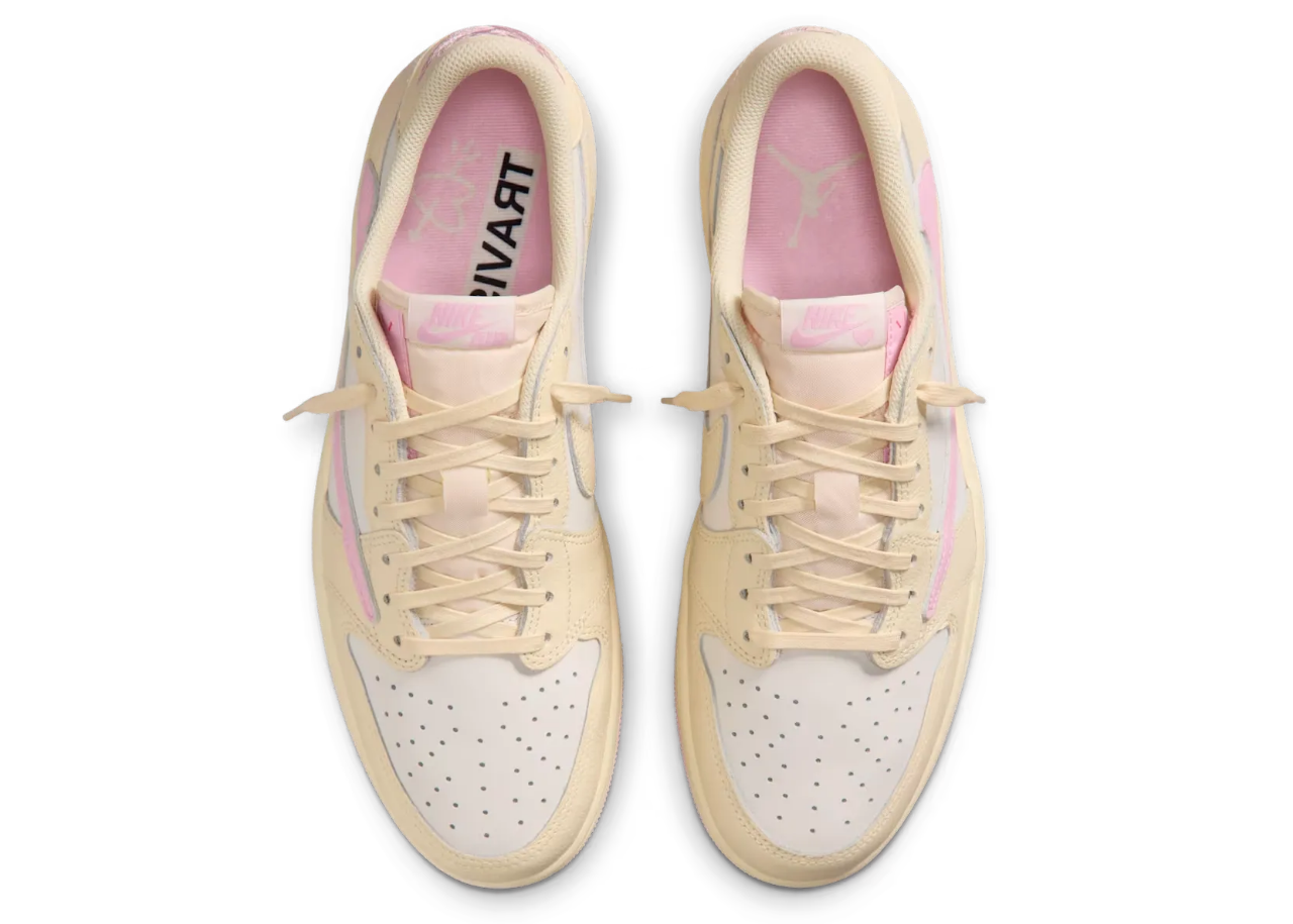 Air Jordan 1 Low x Travis Scott "Muslin and Shy Pink"
