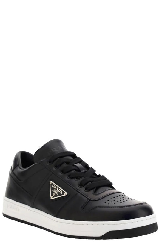 Prada Logo Plaque Low-Top Sneakers