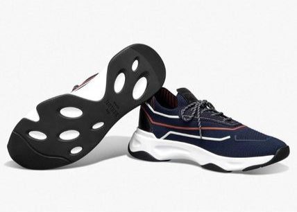Berluti Shadow Knit Sneakers 'Navy Blue / Rust'