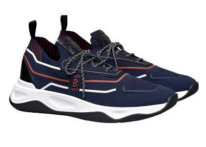 Berluti Shadow Knit Sneakers 'Navy Blue / Rust'