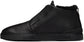 ZEGNA Black Triple Stitch Sneaker