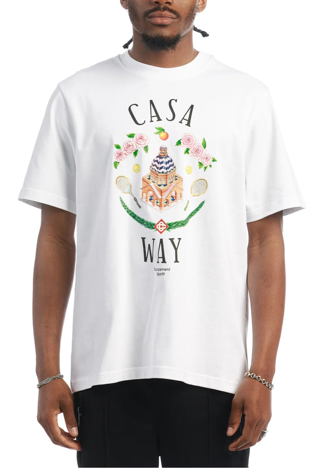 Casablanca Casa Way graphic-print T-shirt White