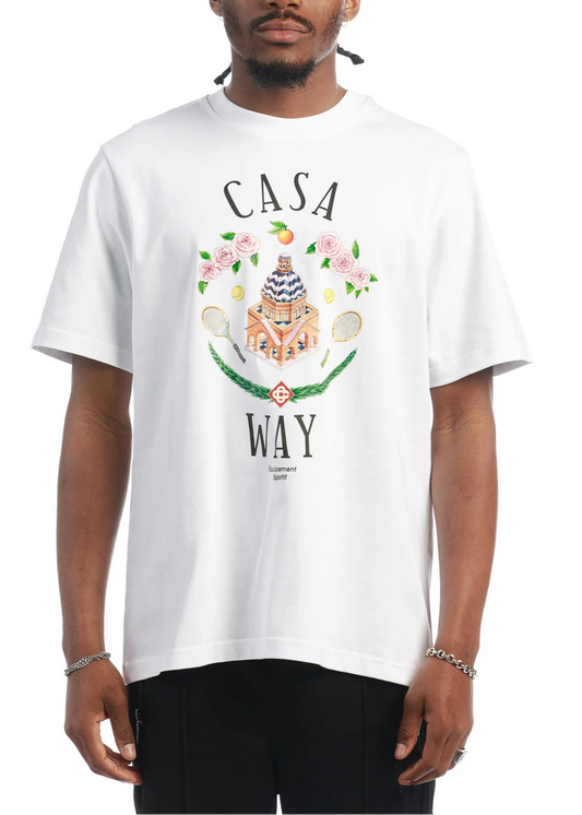 Casablanca Casa Way graphic-print T-shirt White