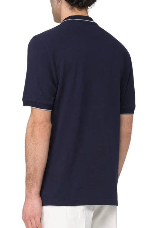 Brunello Cucinelli Polo shirt men Navy Blue