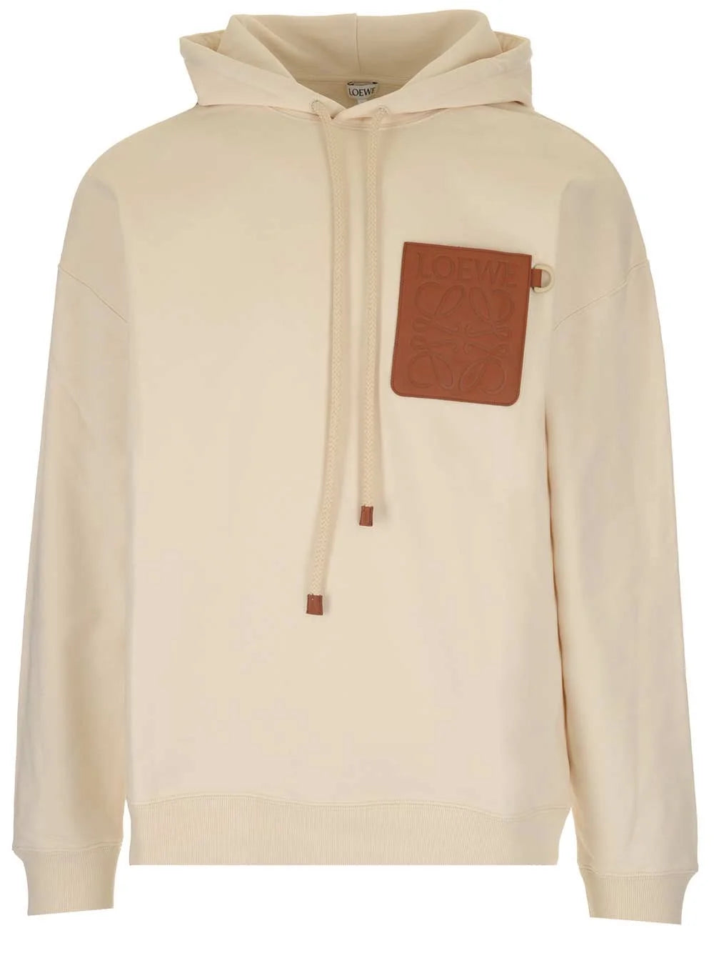 Loewe Anagram Patch Hoodie White