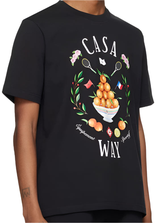 Casablanca Casa Way graphic-print T-shirt Black