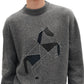 Hermes Cashmere Cheval tangram "Gray"