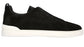 ZEGNA Triple Stitch panelled suede low-top trainers