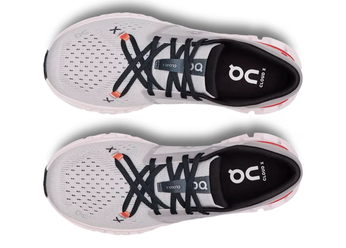 On Cloud X 4 "Silver | Flame"