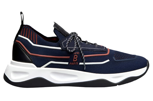 Berluti Shadow Knit Sneakers 'Navy Blue / Rust'