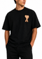AMI Paris Ami de Coeur T-shirt "Black"