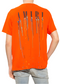 Amiri Orange Paint Drip Logo Crewneck T-Shirt