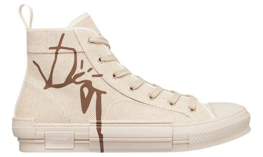 Dior B23 Cactus Jack Dior "Cream & Coffee" High-top Sneaker