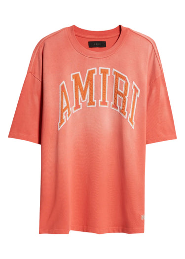 Amiri  Follow Vintage Oversized T-shirt in Cotton Cranberry