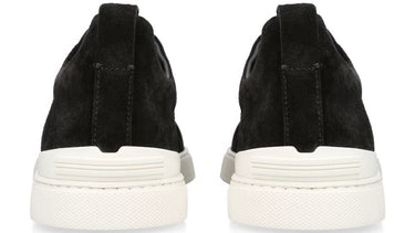 ZEGNA Triple Stitch panelled suede low-top trainers